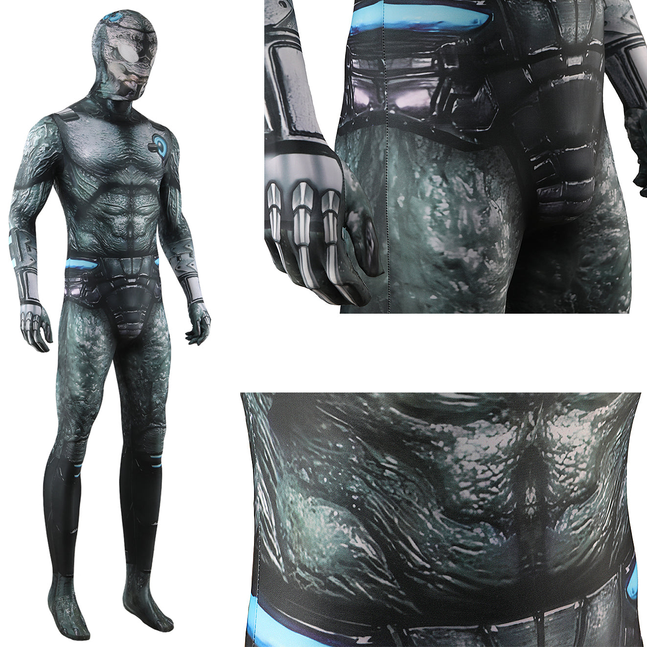 Predator Yautja Concrete Jungle Jumpsuit Adult Kids Cosplay Costume