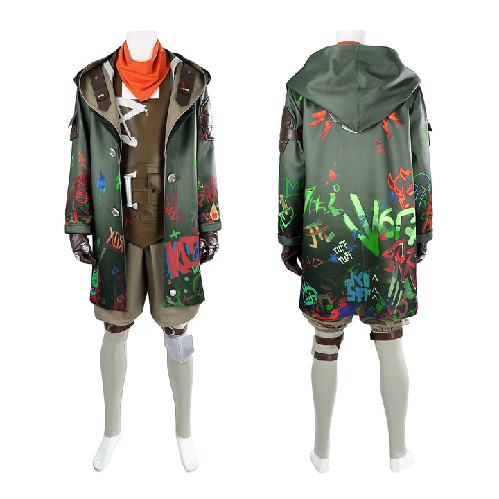 Arcane Season 2 Ekko Game LOL Full Set Top Cosplay Costumes