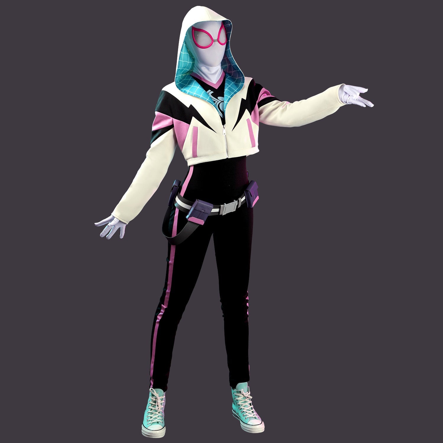 Your Friendly Neighborhood Spider-Man Gwen Jumpsuit Cosplay Costumes