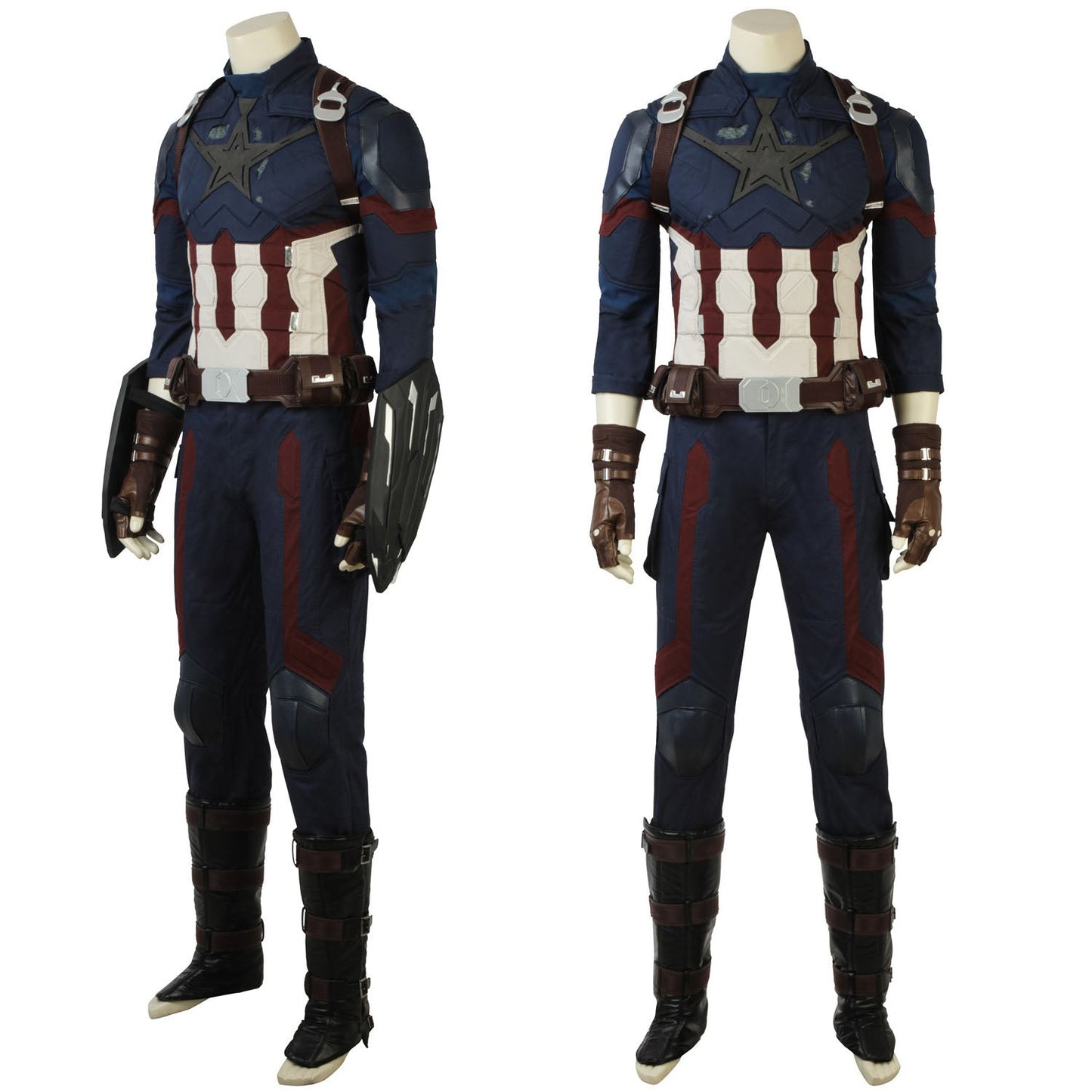 Avengers 3 Infinity War Captain America Steve Rogers Male Fullset Cosplay Costumes