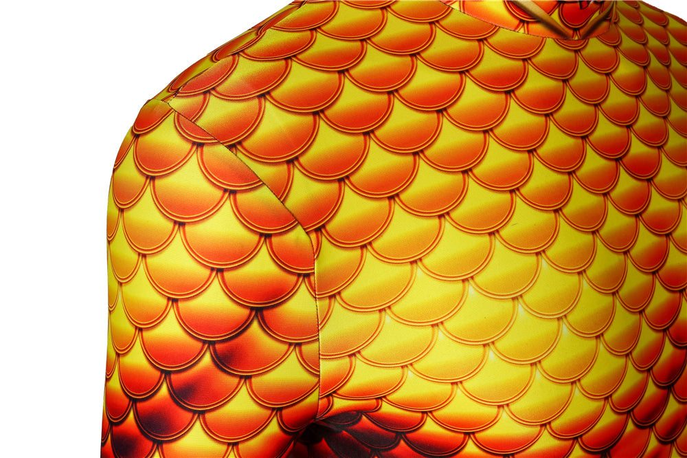 Aquaman Classic Version Arthur Curry Male Jumpsuit Cosplay Costumes