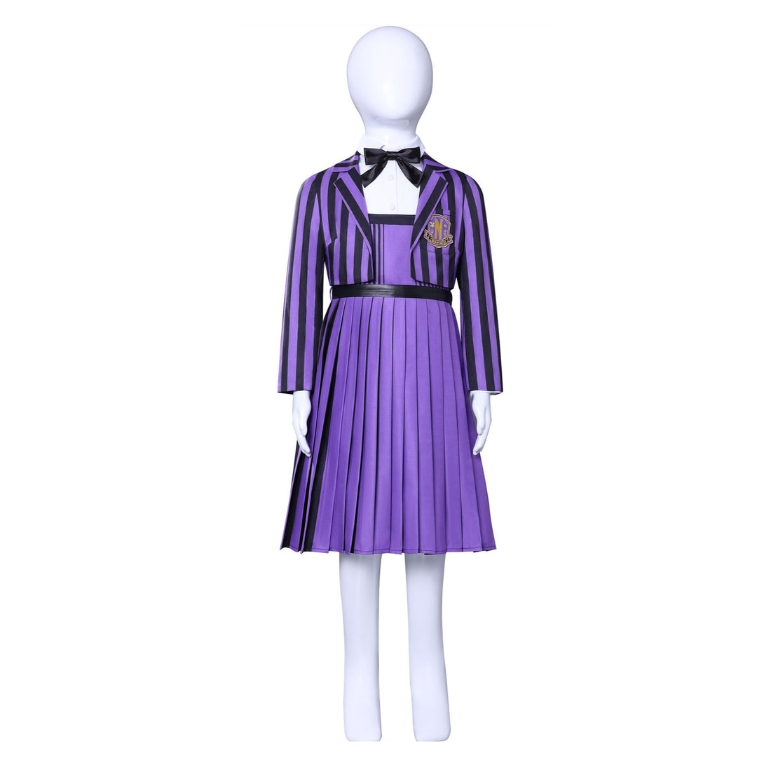 Wednesday 2 Addams Nevermore Academy Purple Short Uniform Adult Kids Costumes