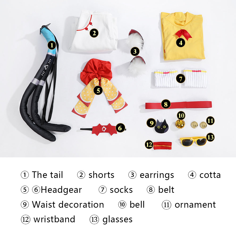 Zenless Zone Zero X Mcdonald Nekomiya Mana Cosplay Costumes