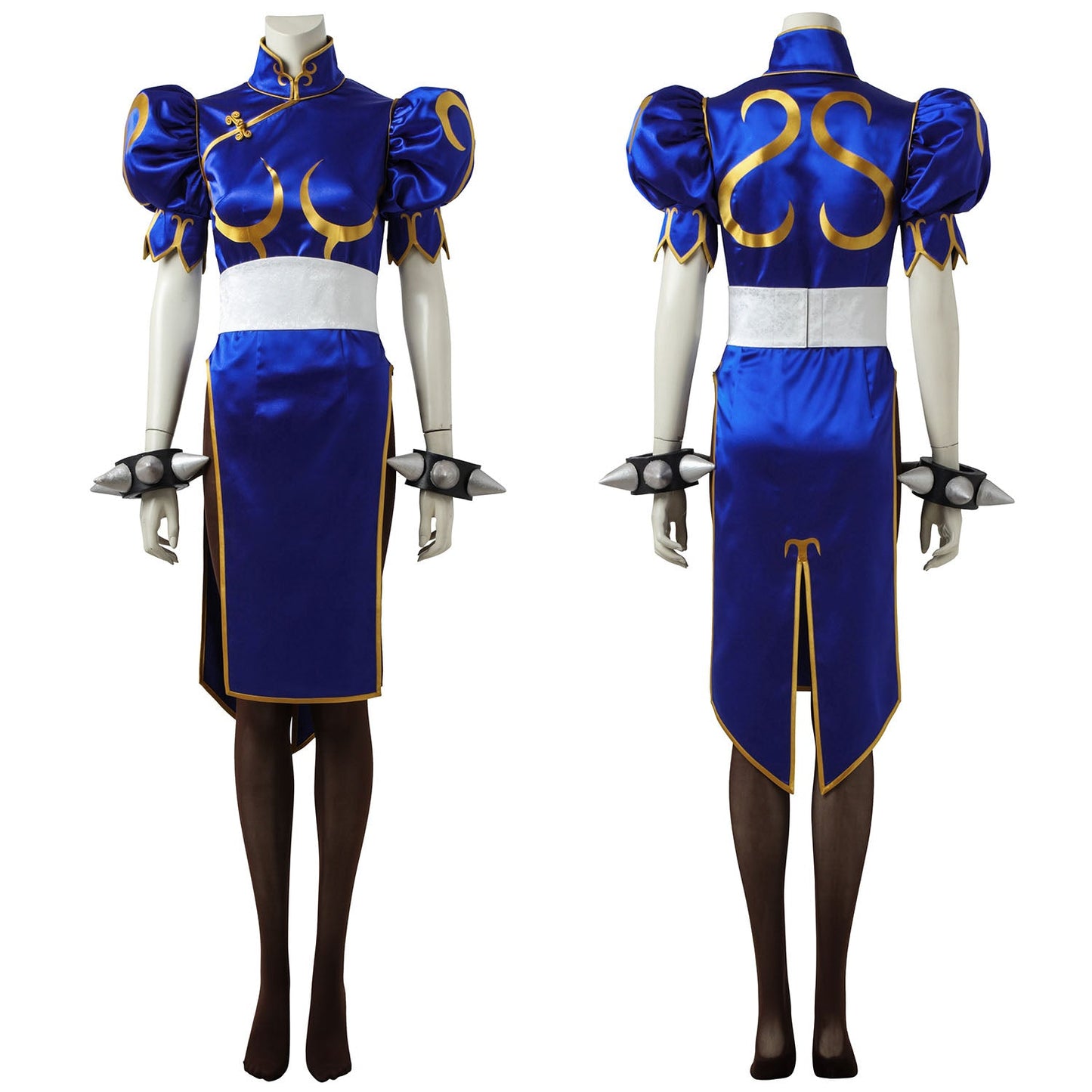 Street Fighter 5 Chun Li Blue Dress Female Cosplay Costumes