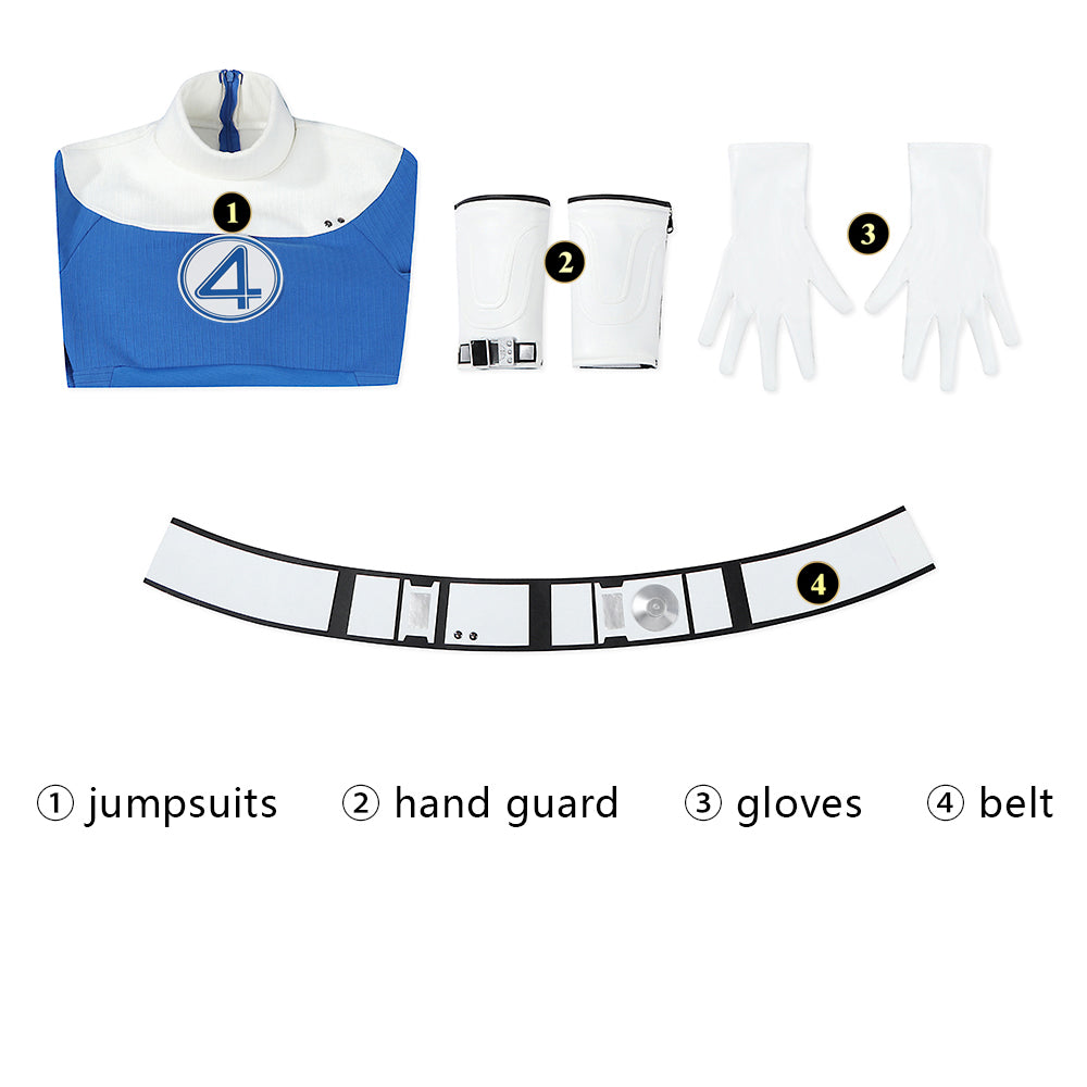 Fantastic Four First Steps Invisible Woman Susan Storm Richards Cosplay Costumes