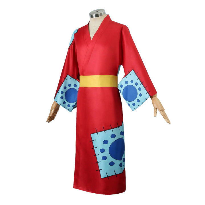 Anime Navigation Wano Country Monkey D. Luffy Kimono Cosplay Costumes