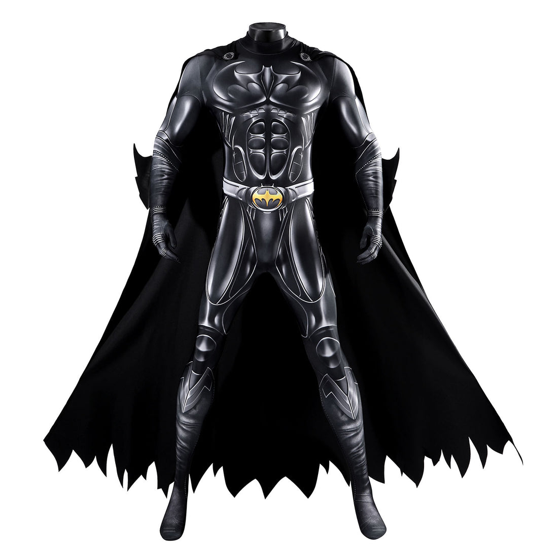 Batman Forever Bruce Thomas Wayne Jumpsuit with Cloak Cosplay Costumes