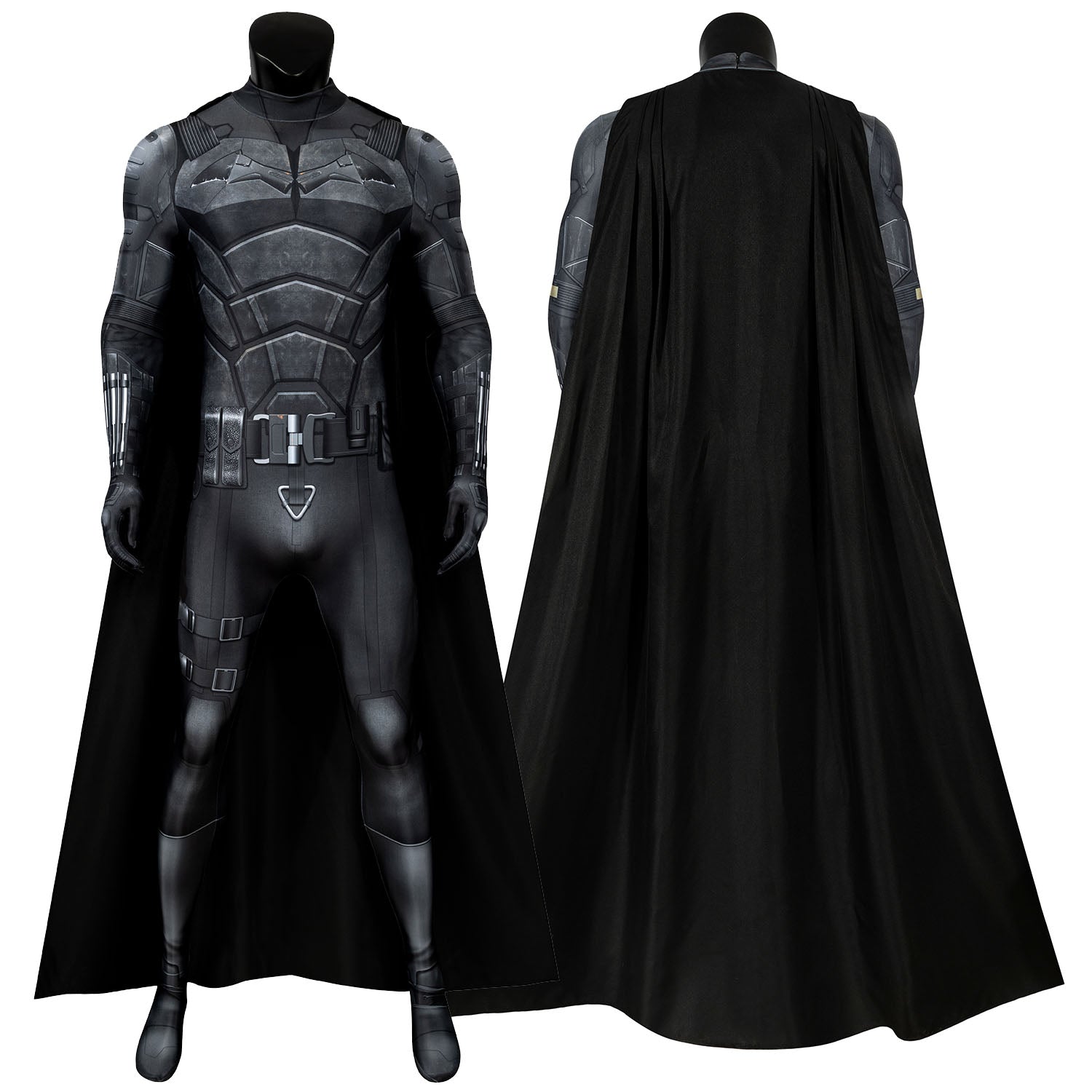 The Batman 2021 Bruce Wayne Robert Pattinson Male Jumpsuit Cosplay Costumes