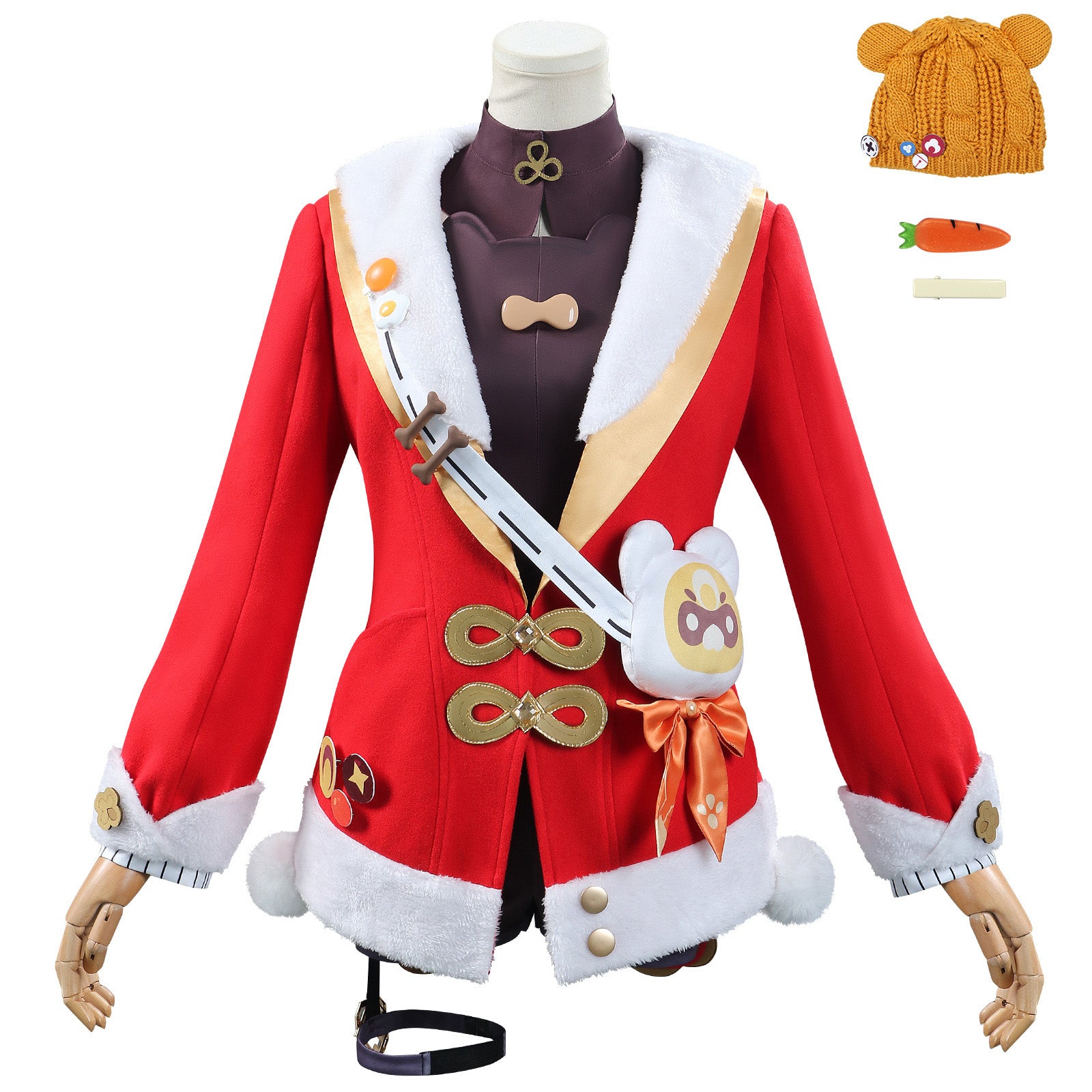 Genshin Impact Lantern Rite Xiangling Christmas Cosplay Costumes