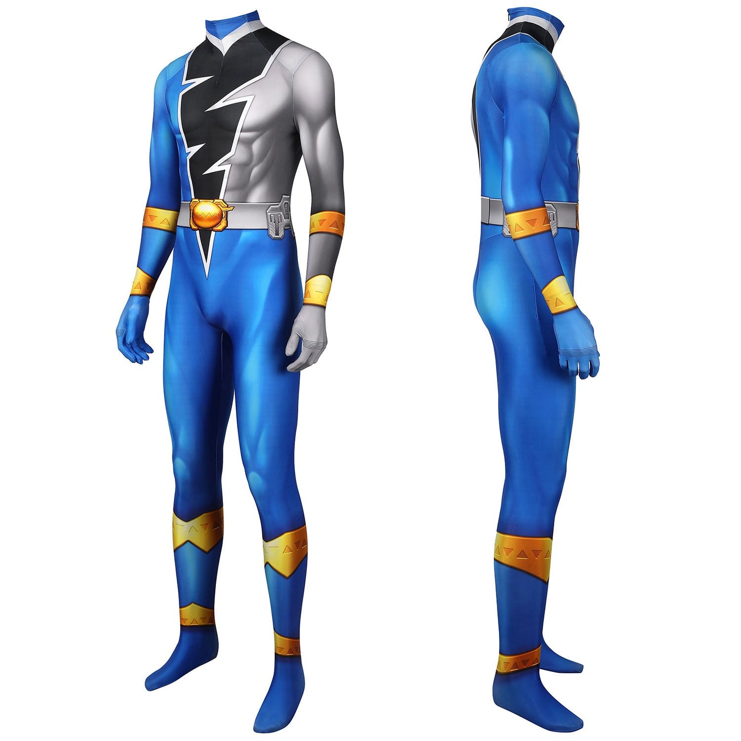 Kishiryu Sentai Ryusoulger Blue Solider Male Jumpsuit Cosplay Costumes