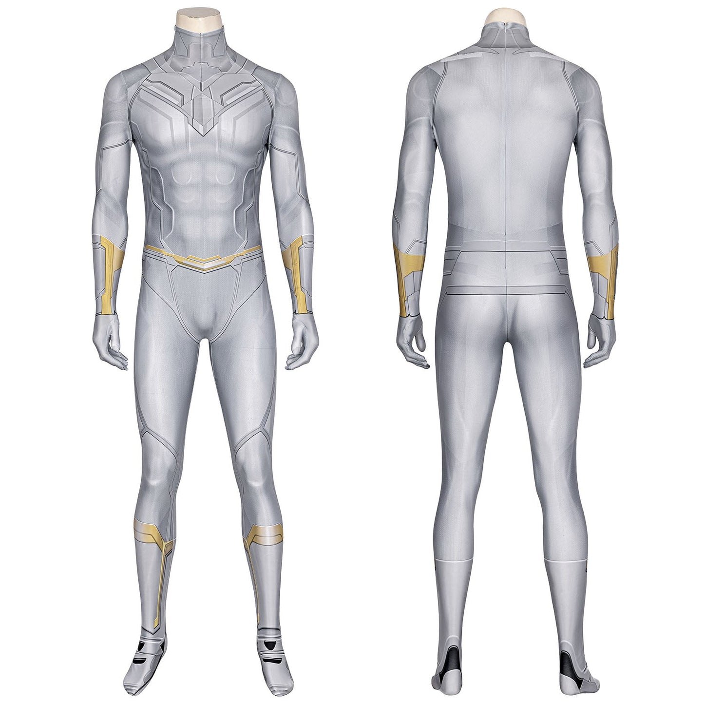 Wanda Vision White Vision Male Jumpsuit with Cloak Cosplay Costumes