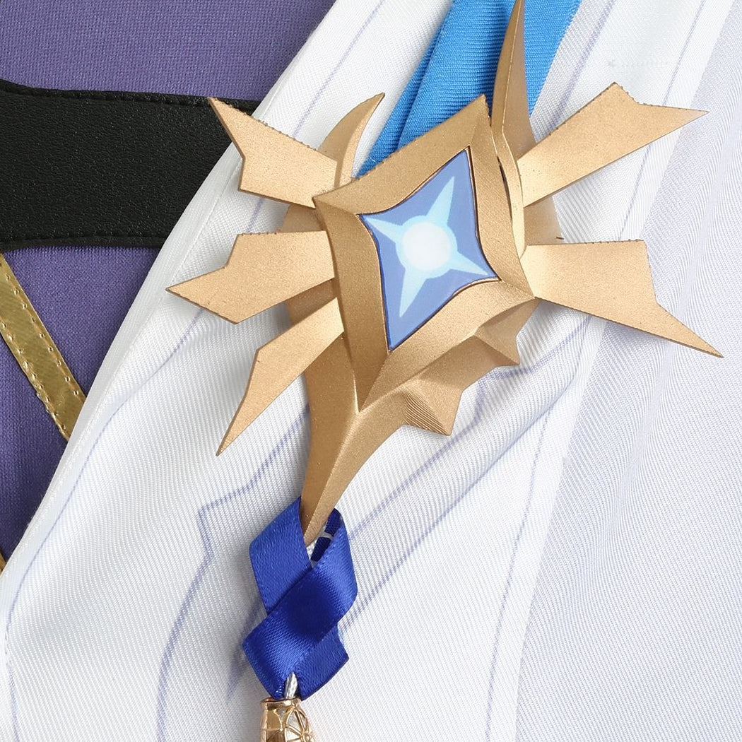Honkai: Star Rail Sunday White Blue Outfit Carnival Cosplay Costumes