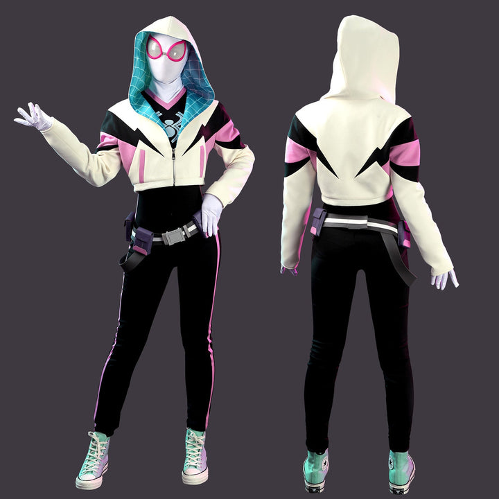 Your Friendly Neighborhood Spider-Man Gwen Jumpsuit Cosplay Costumes