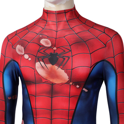 Marvel's Spider-Man PS5 Classic Suit Damaged Male Jumpsuit Cosplay Costumes