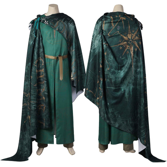 The Lord of the Rings The Rings of Power Elrond Green Cosplay Costumes