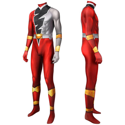 Kishiryu Sentai Ryusoulger Red Solider Male Jumpsuit Cosplay Costumes