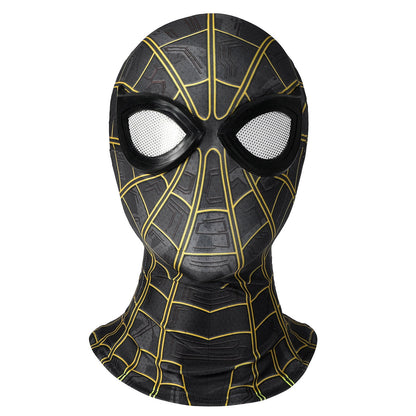 Spider-Man 3 No Way Home Peter Parker Black and Gold Suit Jumpsuit Cosplay Costumes