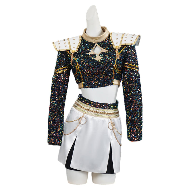 KPop Demon Hunters Rumi Zoey Mira Glitter Black Adult Kids Cosplay Costumes