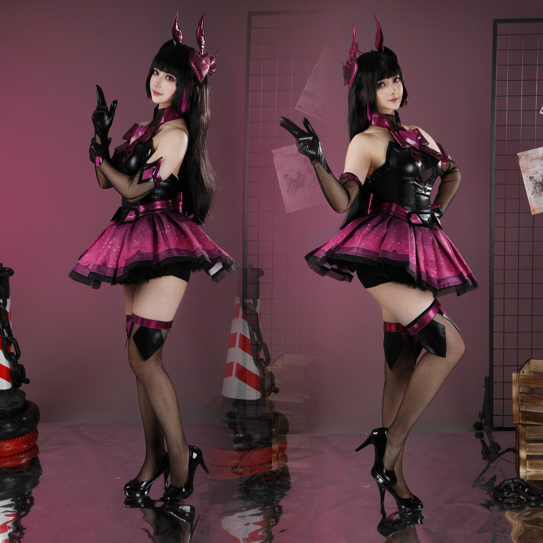 Overwatch 2 Magical Girl DVA Full Set Top Cosplay Costumes
