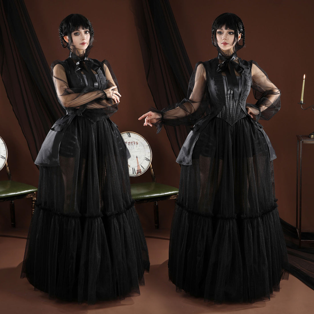 Pre-order Wednesday 2 The Addams Family Wednesday Addams Ball Gala Gown Costumes