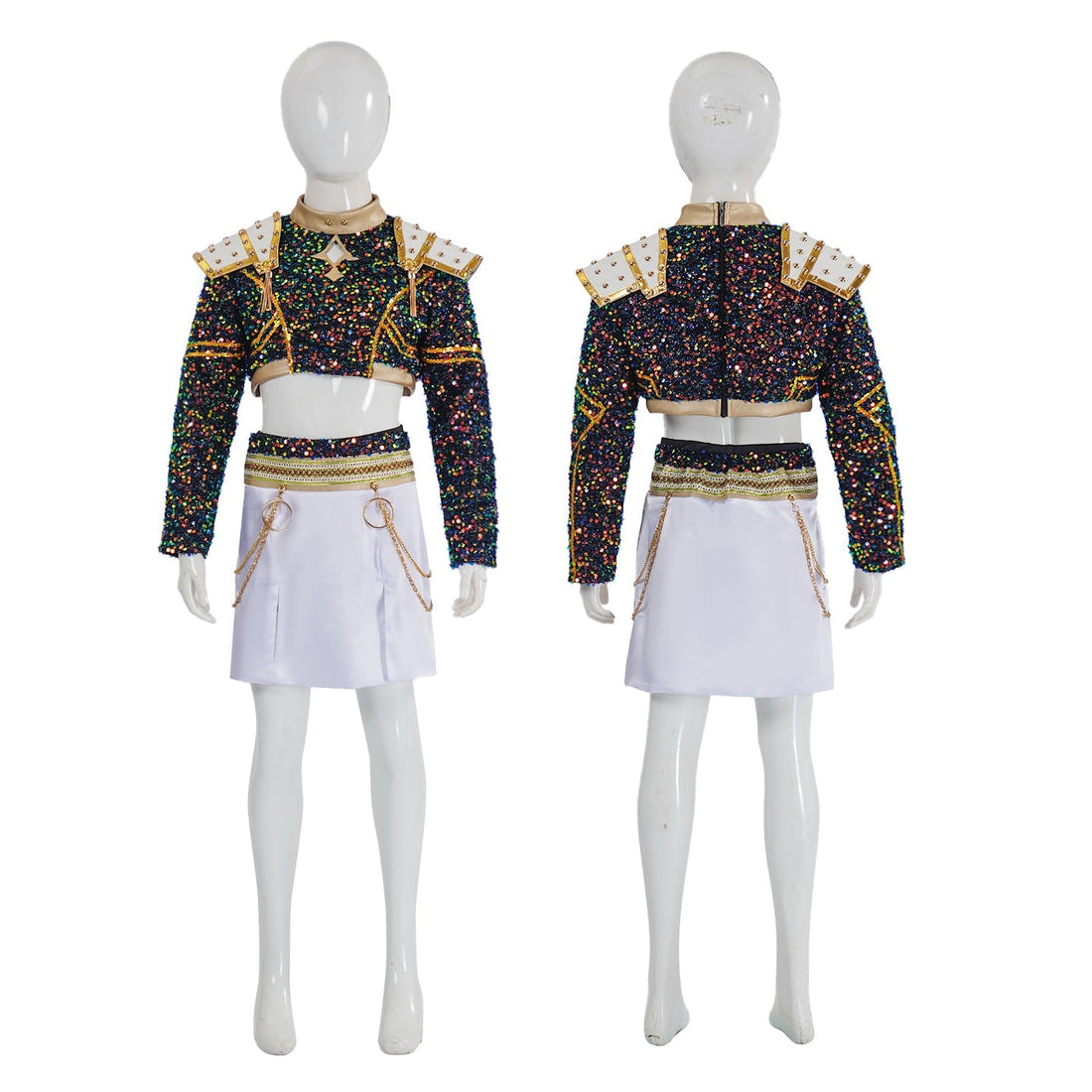 KPop Demon Hunters Rumi Zoey Mira Glitter Black Adult Kids Cosplay Costumes