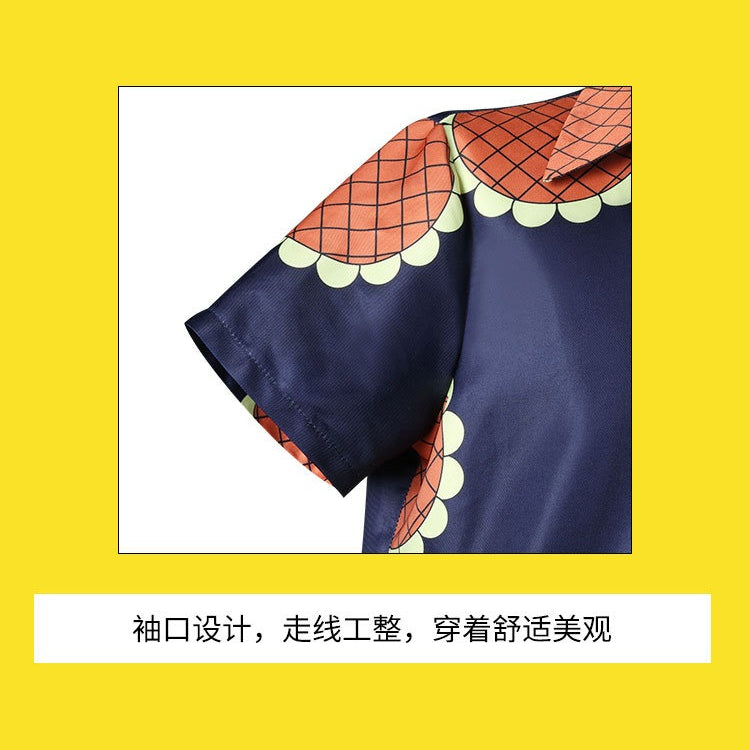 Anime Navigation Monkey D. Luffy Sunflower T-shirt Cosplay Costumes