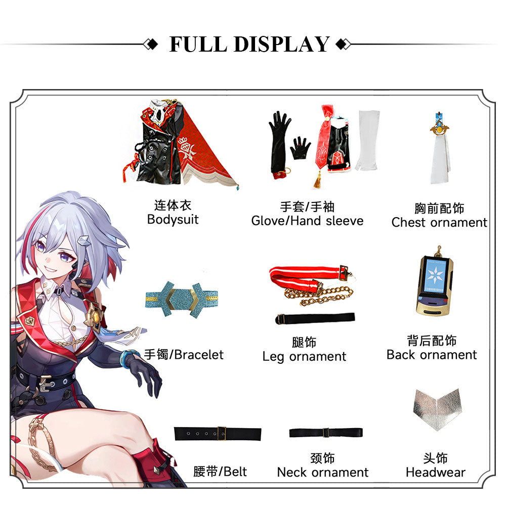 honkai star rail topaz female full set cosplay costume