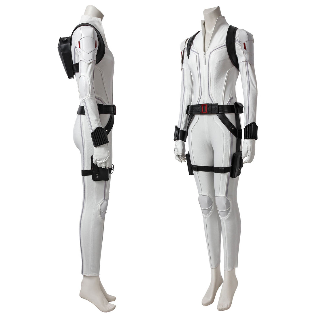 Black Widow Natasha Romanoff White Suit Female Cosplay Costumes