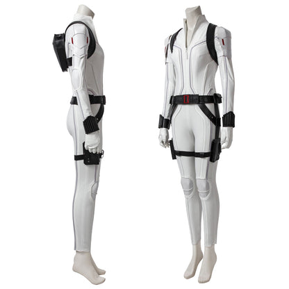 Black Widow Natasha Romanoff  White Suit Female Cosplay Costumes