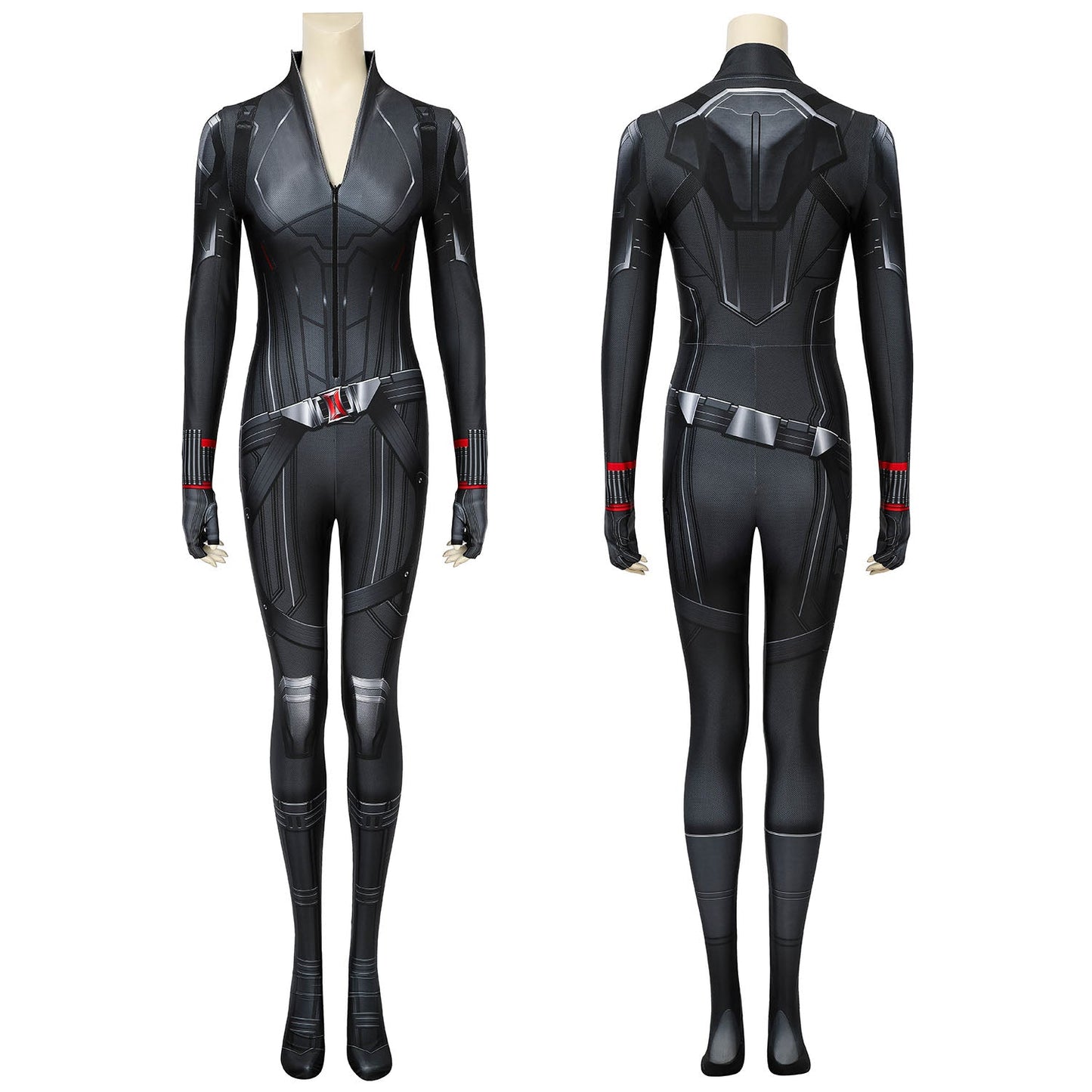 Avengers 4 Black Widow Natasha Romanoff Female Jumpsuit Cosplay Costumes