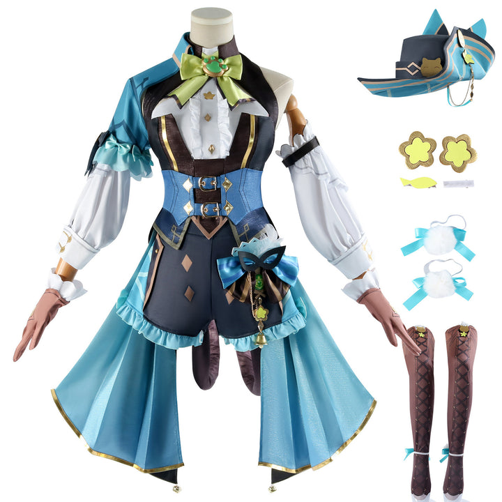Genshin Impact Kirara Phantom Ranger Fullset Cosplay Costumes