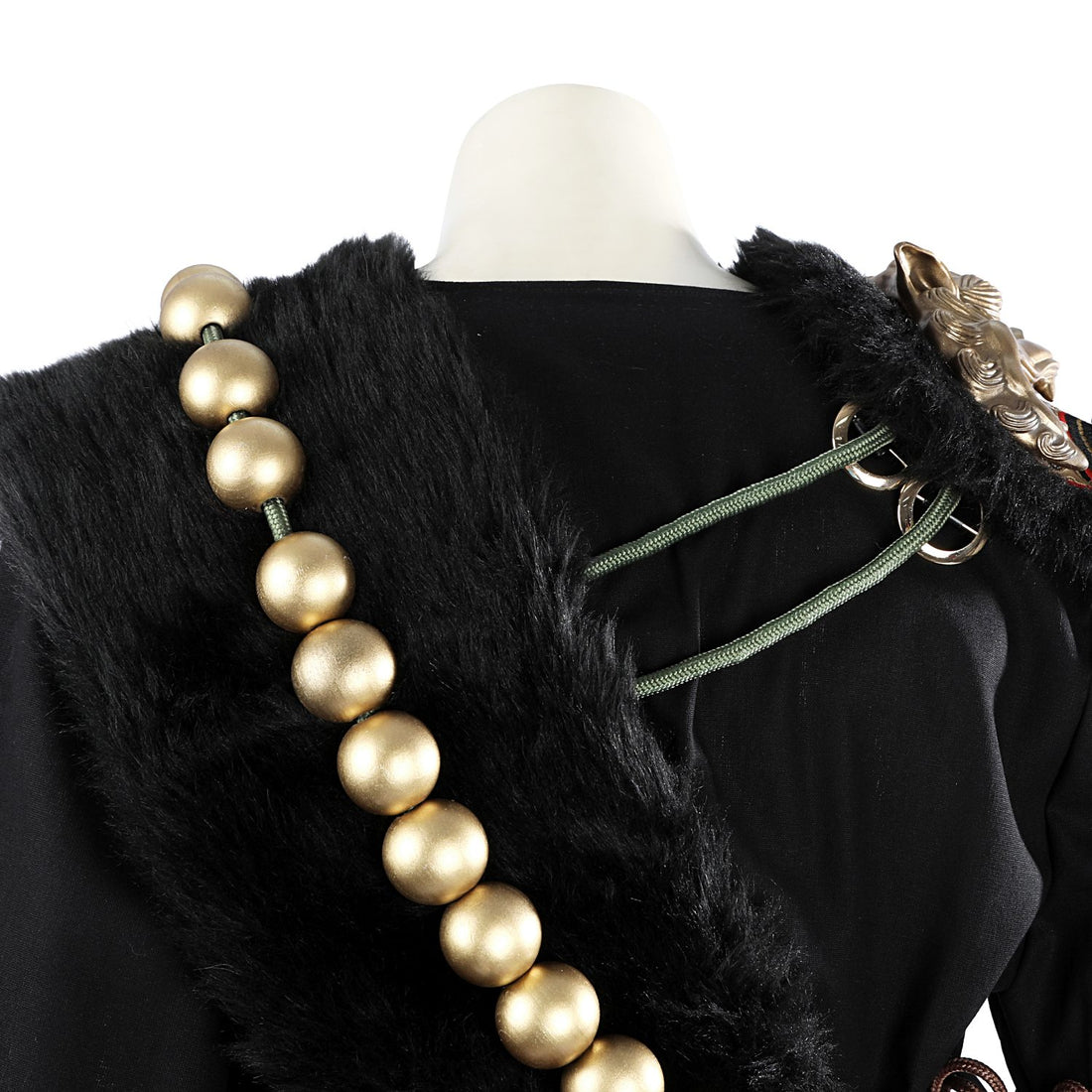 Black Myth: Wukong Ebongold Silk Robe Top Level Cosplay Costumes