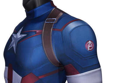 Avengers 2: Age of Ultron Captain America Steven Rogers Male Jumpsuit Cosplay Costumes