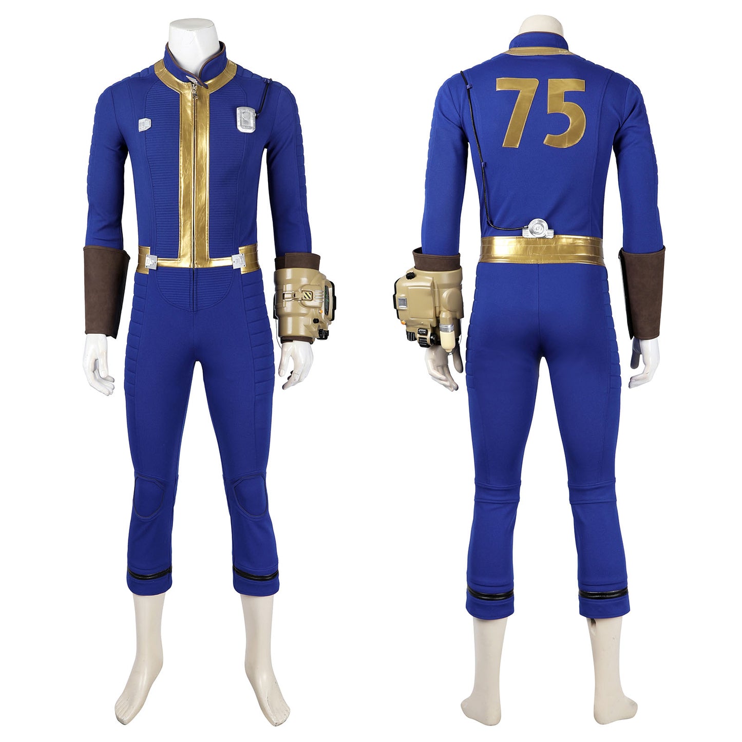 Game Fallout 4 Vault No. 75 Sheltersuit Male Full Set Cosplay Costumes