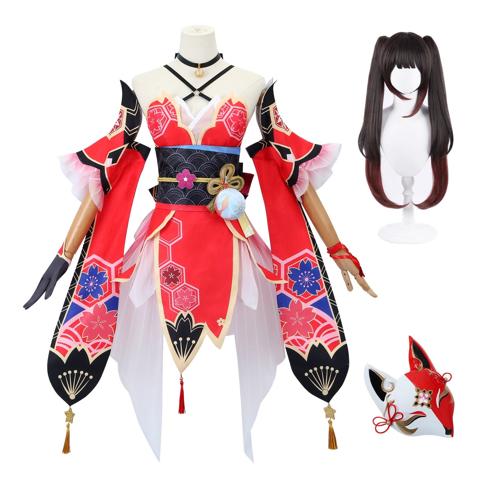 Honkai: Star Rail Masked Fools Sparkle Fullset with Mask Costumes