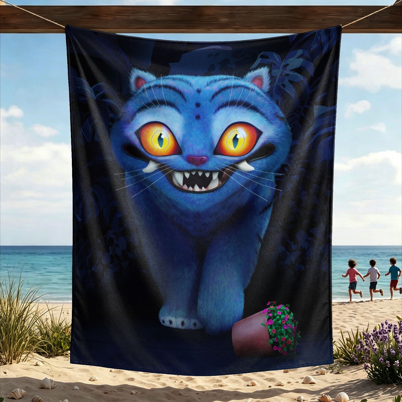 Kpop Demon Hunters Huntrix Saja Boys Wall Decor Tapestry for Home and Party