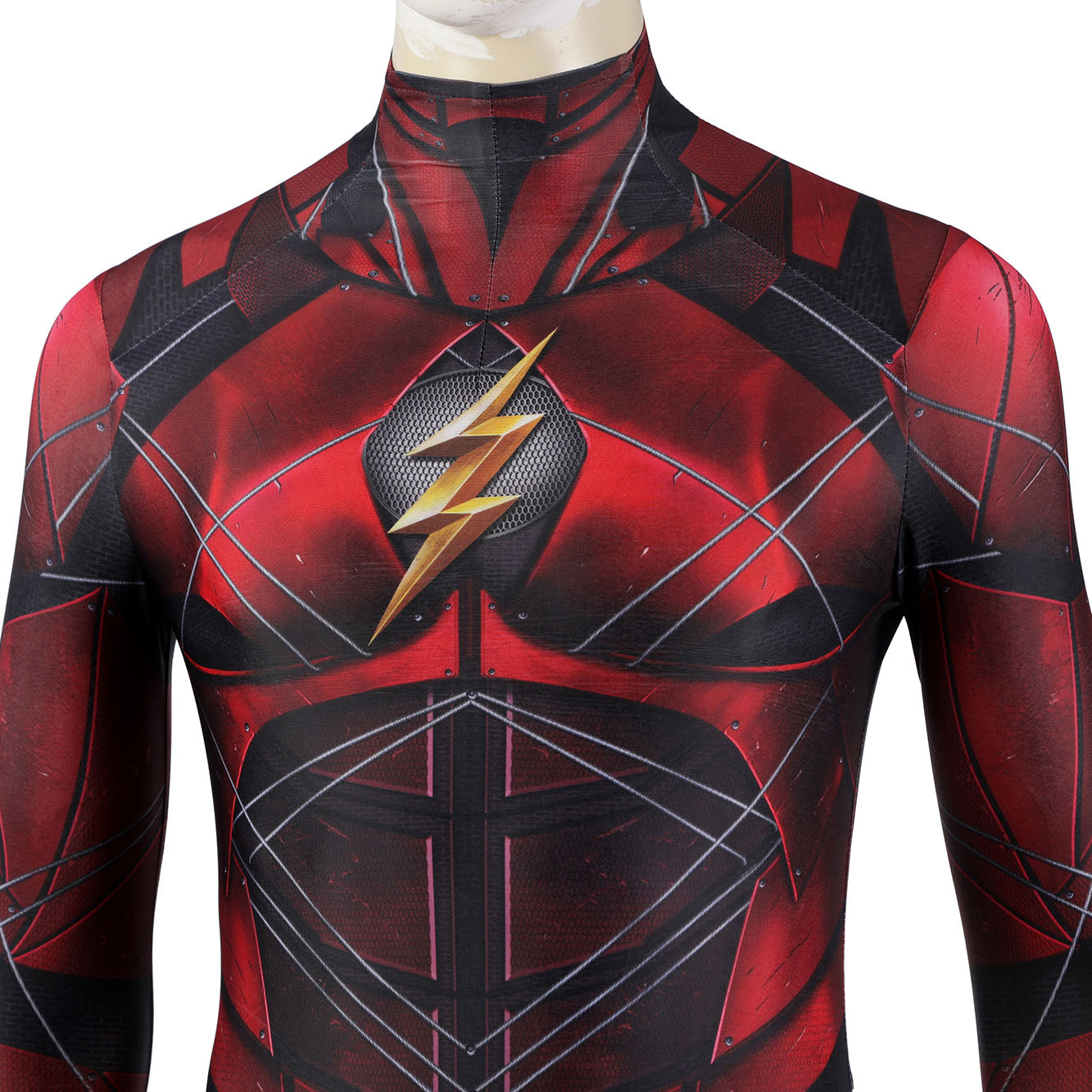 Justice League Barry Allen The Flash Male Jumpsuit with Mask Cosplay Costumes