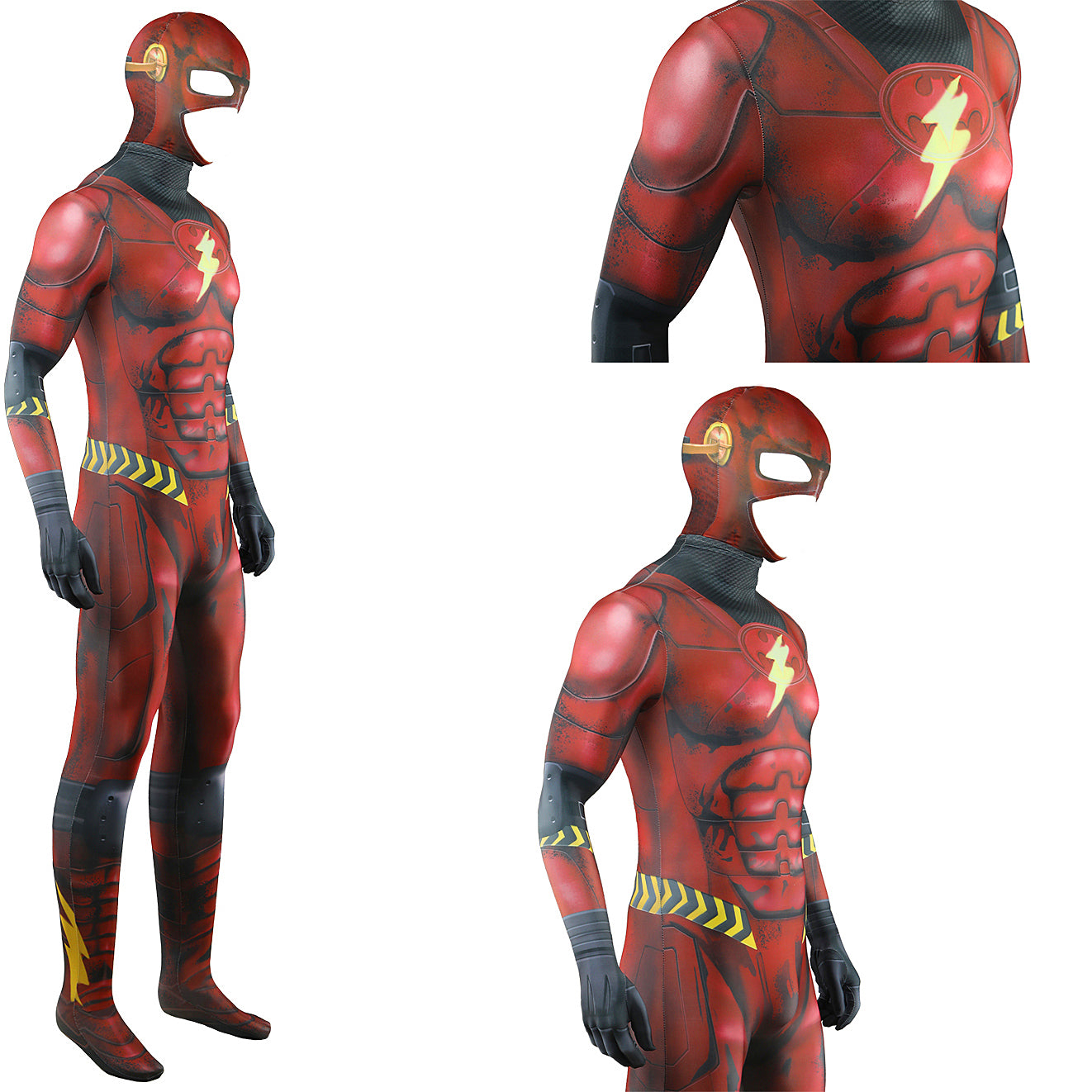 The Flash Barry Allen Jumpsuit Adult Kids Cosplay Costume
