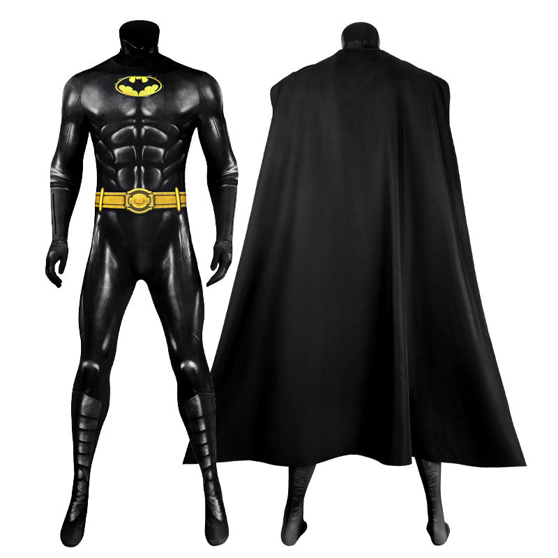 The Flash Batman Bruce Wayne Michael Keaton Jumpsuit Cosplay Costumes