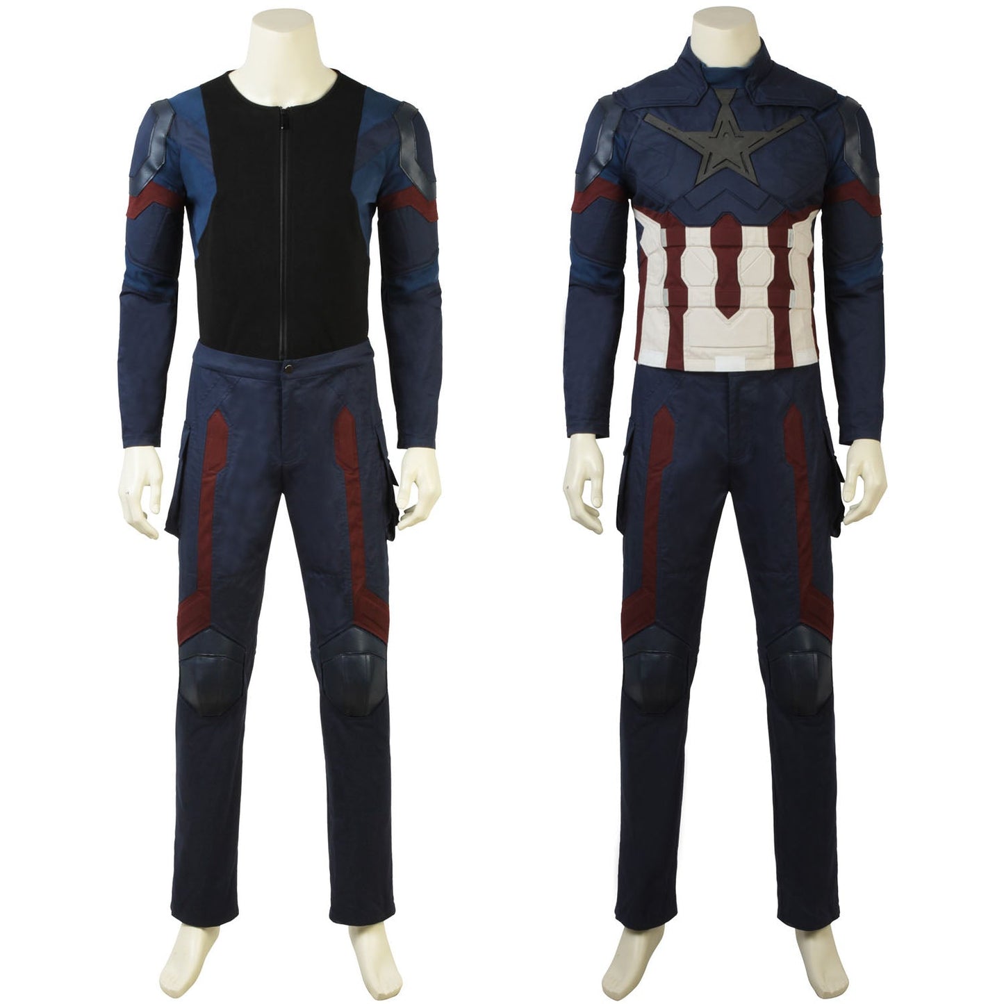 Avengers 3 Infinity War Captain America Steve Rogers Male Fullset Cosplay Costumes