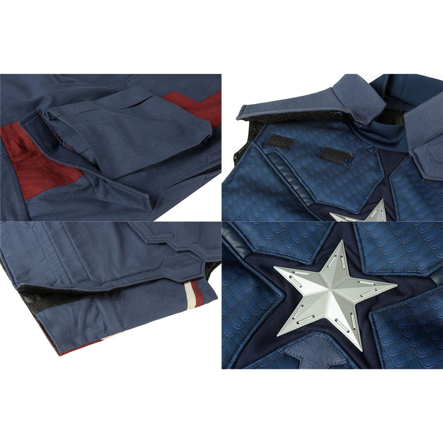 Avengers 4 Endgame Captain America Steve Rogers Male Fullset Cosplay Costumes