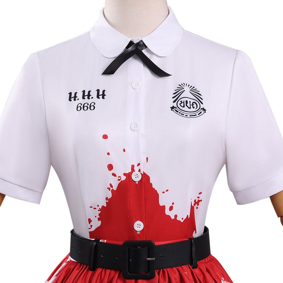 Girl From Nowhere The Reset Nanno Red White Skirt Cosplay Costumes