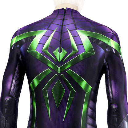 Marvel's Spider-Man Miles Morales Purple Reign Suit Male Jumpsuit Cosplay Costumes