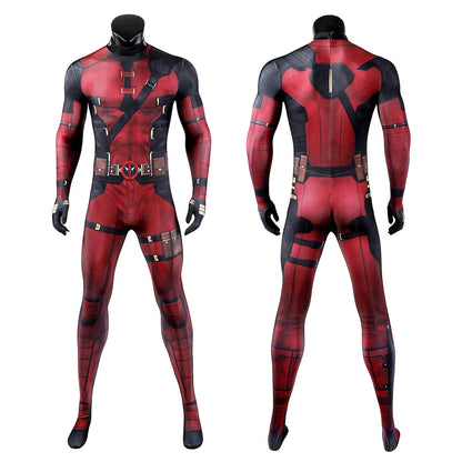 Deadpool 3 Wade Wilson Male Jumpsuit with Mask Cosplay Costumes