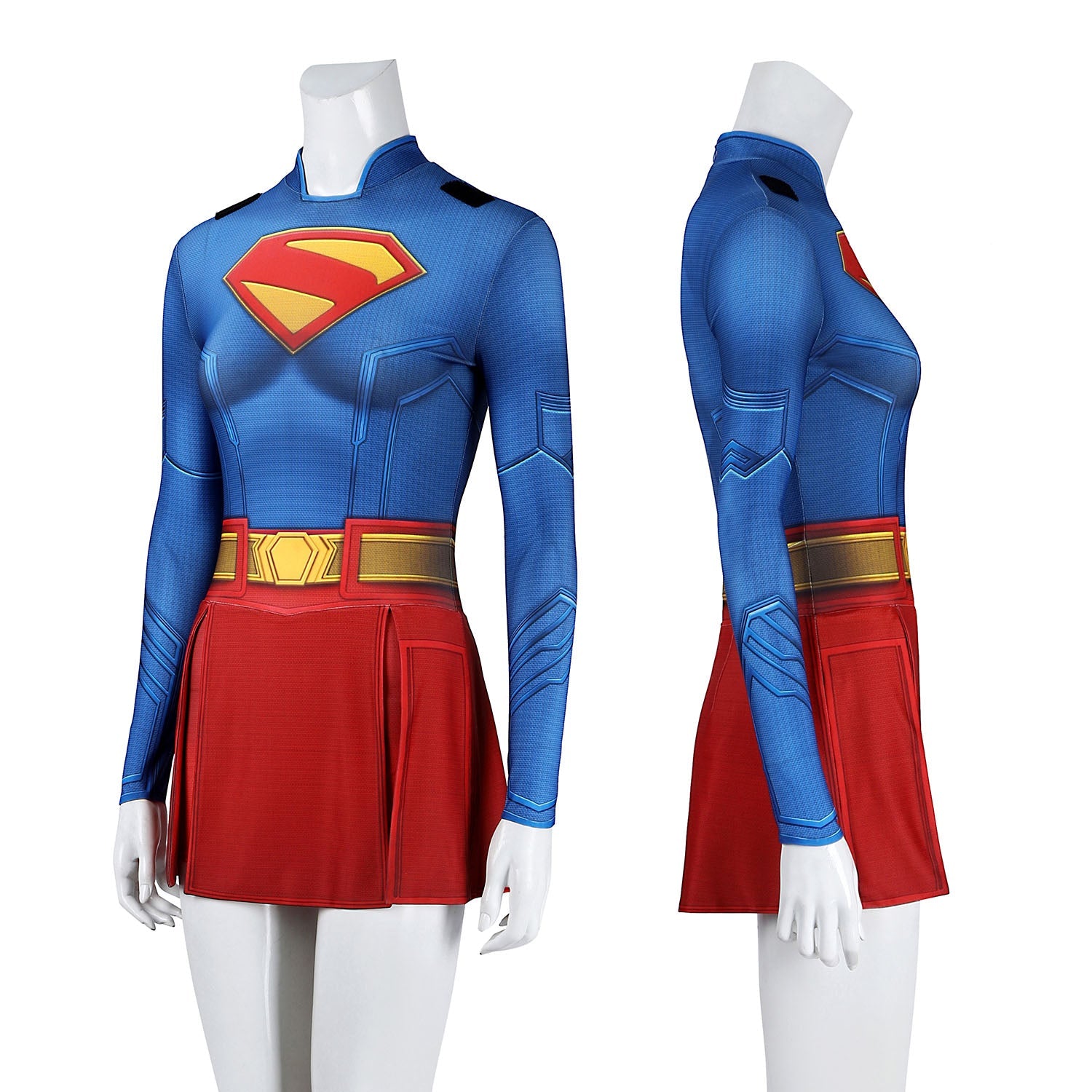 Superman 2025 Legacy Supergirl Jumpsuit with Cloak Cosplay Costumes
