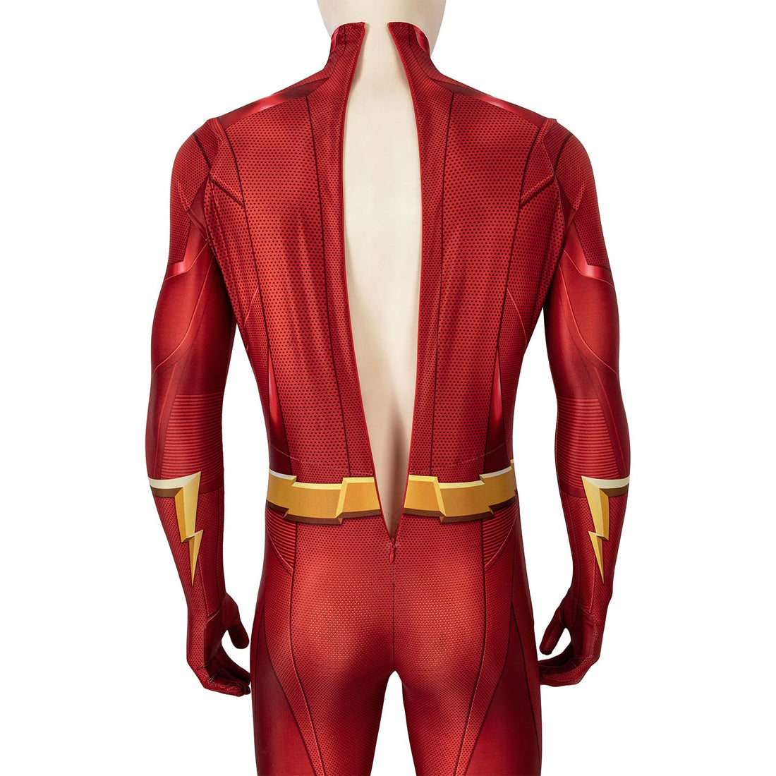 The Flash Season 5 Barry Allen Male Jumpsuit with Mask Cosplay Costumes