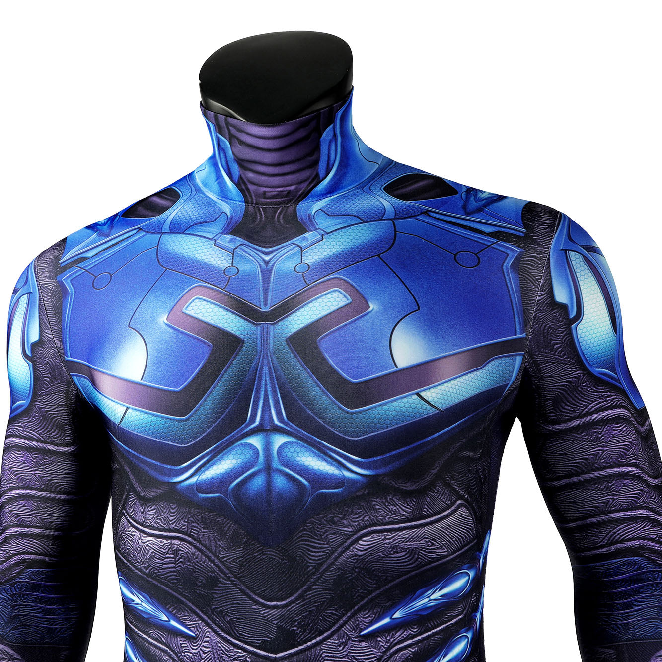 Blue Beetle Jaime Reyes Male Jumpsuit with Headgear Cosplay Costumes