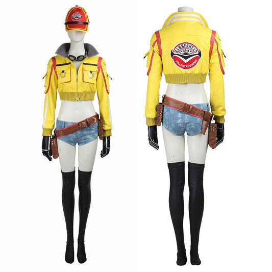 Final Fantasy XV Cindy Aurum Female Leather Cosplay Costumes