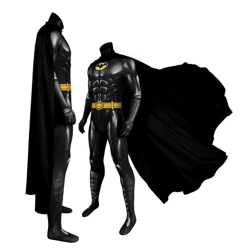 The Flash Batman Bruce Wayne Michael Keaton Jumpsuit Cosplay Costumes