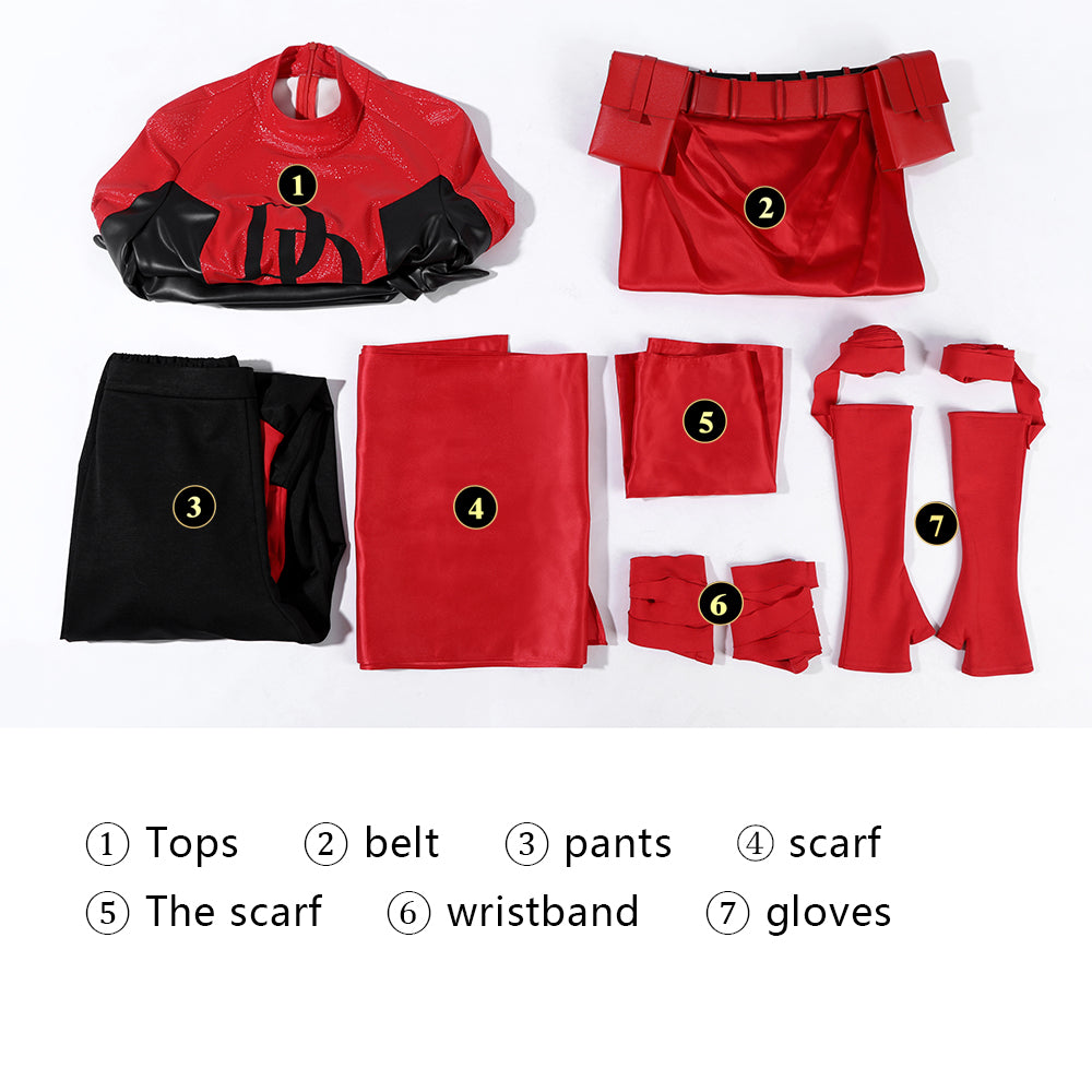 Daredevil Elektra Natchios Top Level Female Cosplay Costumes